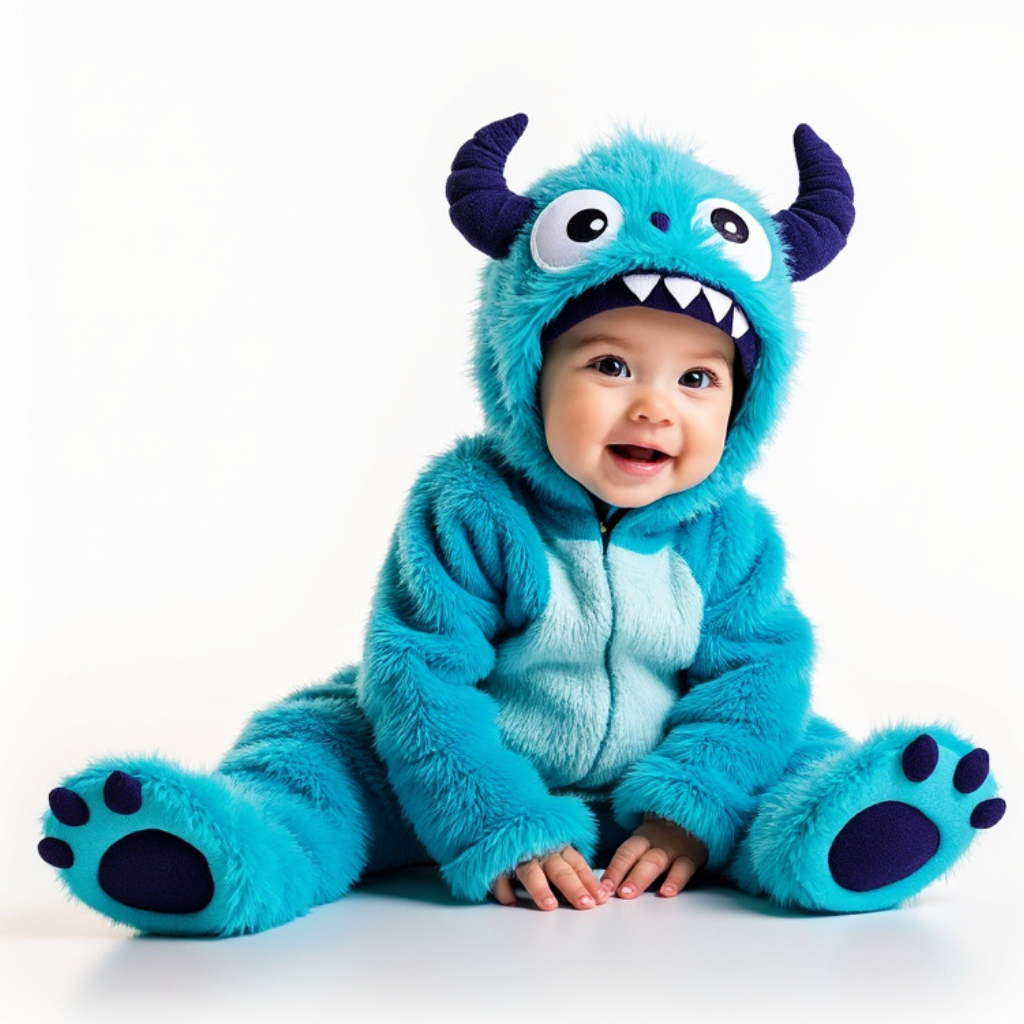 Baby Blue Monster Costume